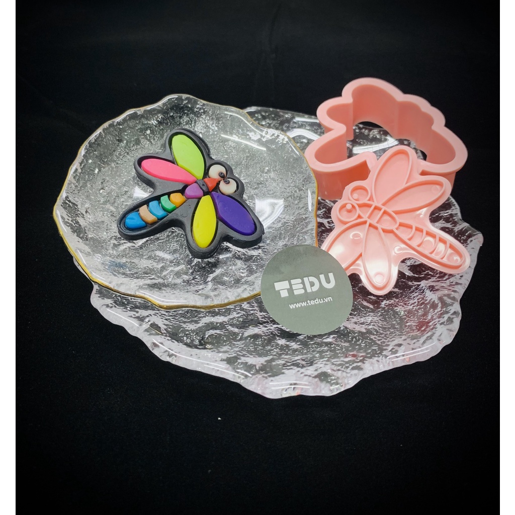 Khuôn ấn cắt chơi kèm bột nặn đất nặn Tedu chủ đề động vật