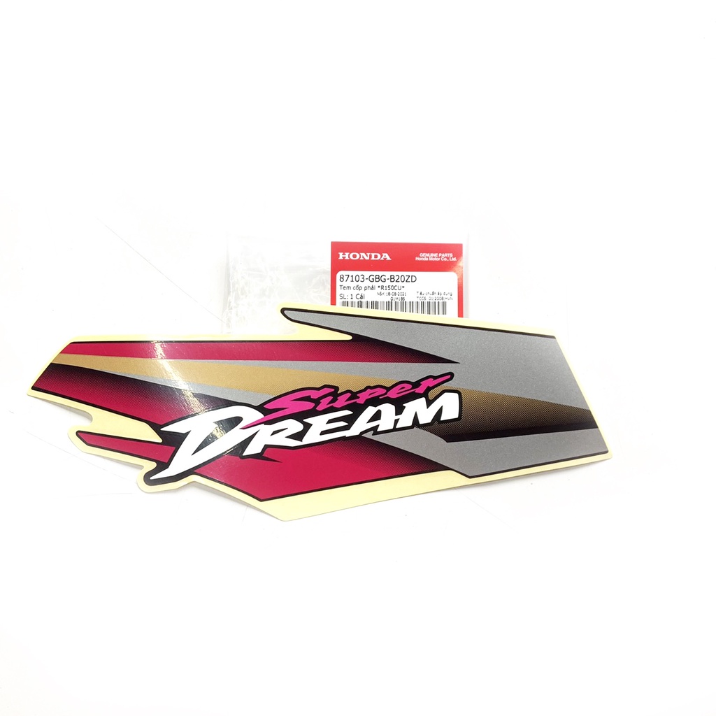 Tem cốp phải HONDA Dream 100 (R150cu)  QA(87103GBGB20ZD) _( 8B 2C)