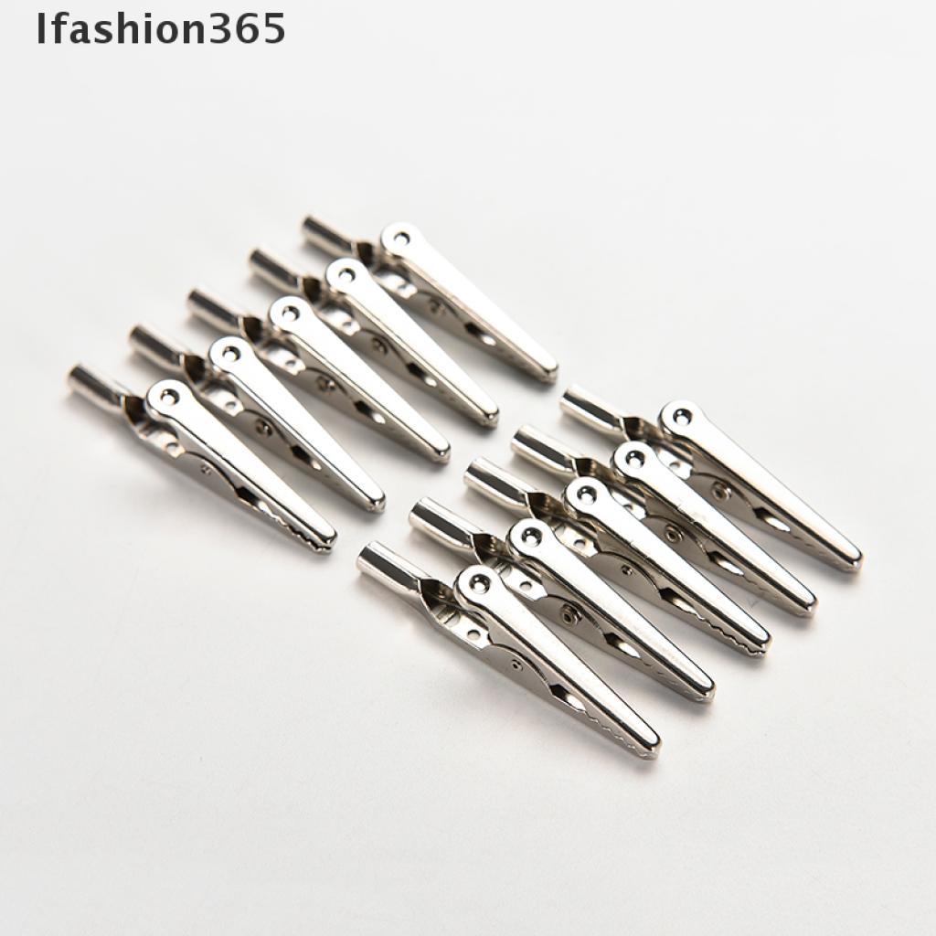 Set 10 Kẹp Cá Sấu Bằng Thép Không Gỉ