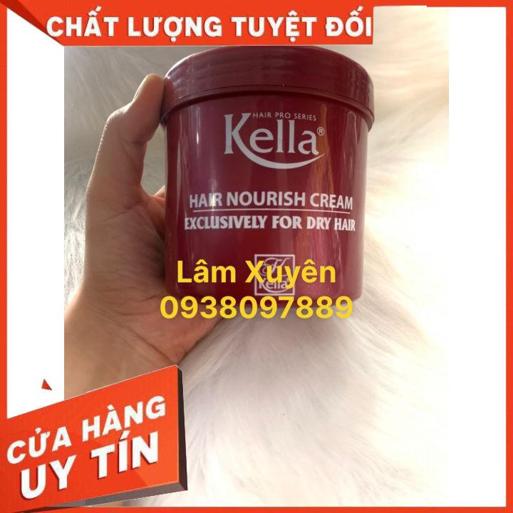 [FREE SHIP] Hấp dầu KEllA suôn mềm 500ml, hấp dầu KELLA đỏ hương thơm sang trọng, cung cấp dưỡn chất tái tạo biểu bì tóc