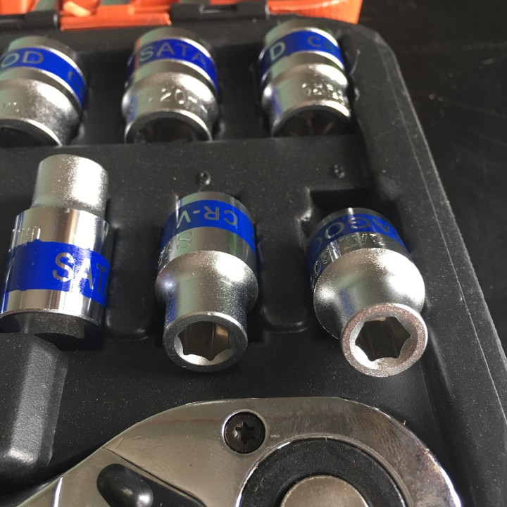 Bộ dụng cụ sửa chữa,bộ cờ lê tuýp 37 chi tiết OTOX