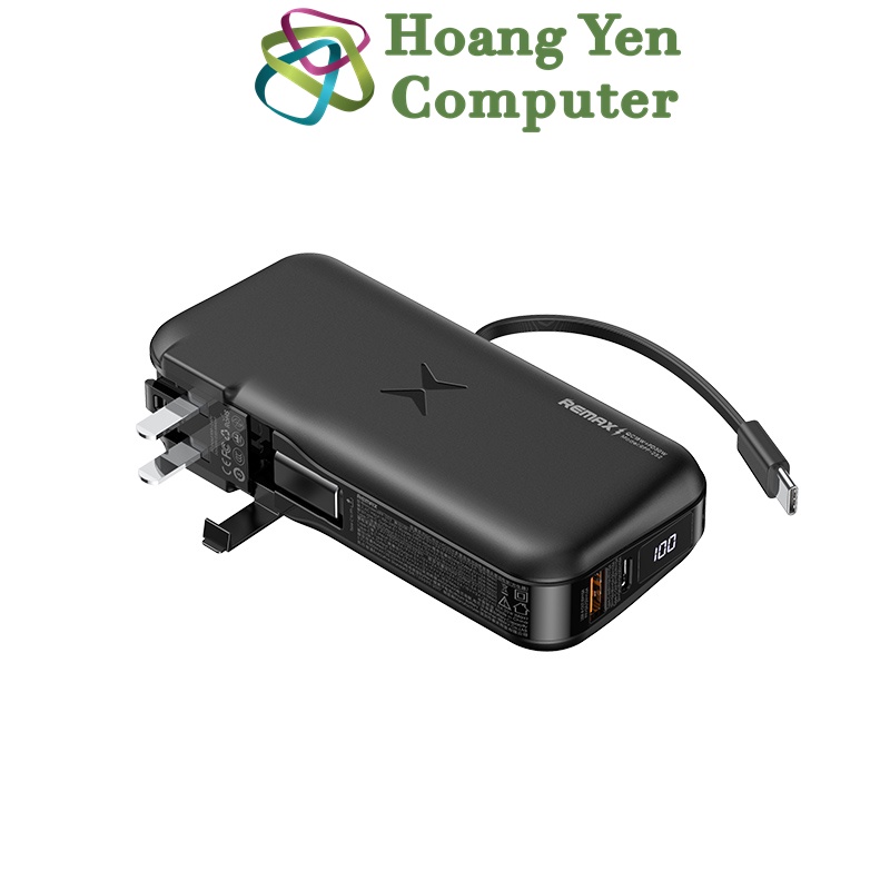 Sạc Dự Phòng Remax RPP-252 9600mah (Sạc Nhanh QC3.0, PD 18W, PD 30W), Nguồn Sạc AC Trực Tiếp - BH 1 Năm-Hoangyencomputer