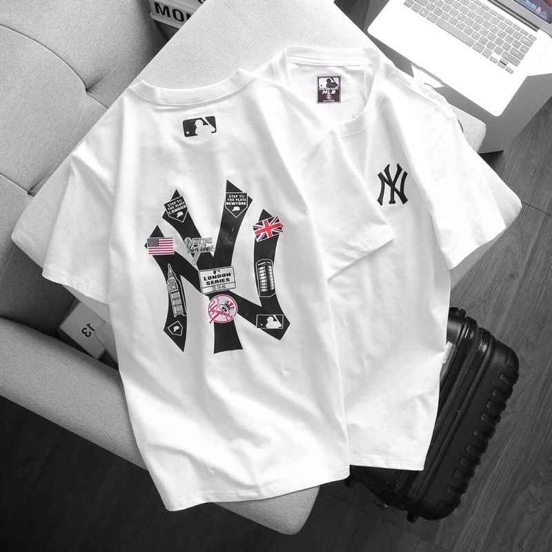 Áo thun unisex MLB DRAGON hai màu đen trắng áo thun from rộng 5 size S, M, L,XL, XXL | BigBuy360 - bigbuy360.vn