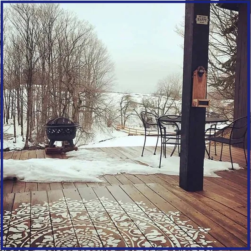 Khuôn Vẽ Tranh Hoa Văn Mandala Cỡ Lớn Tái Sử Dụng Linh Hoạt