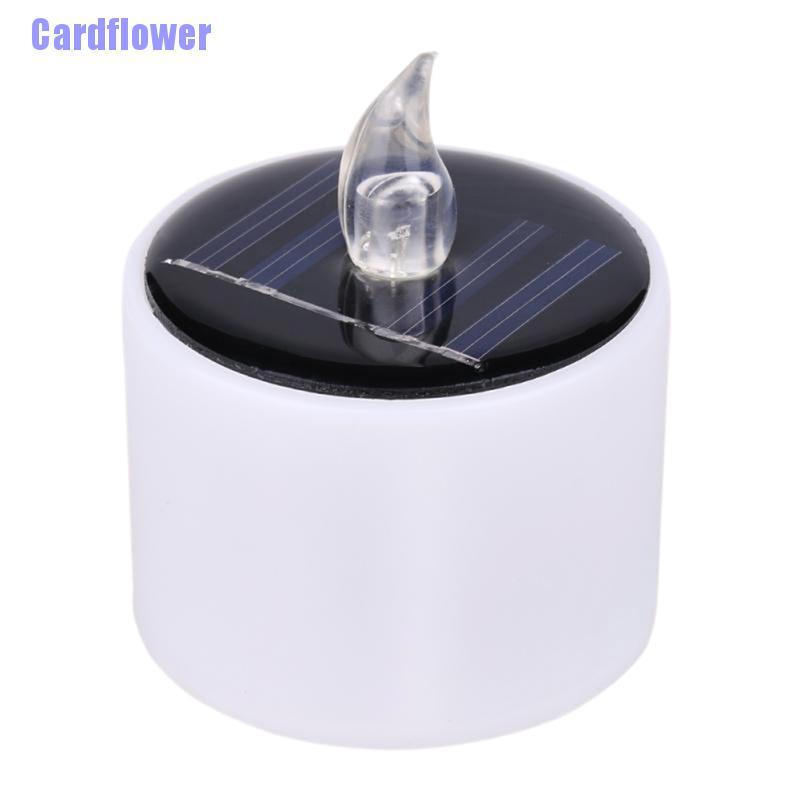 (Hàng Mới Về) Đèn Led Năng Lượng Mặt Trời Cardflower Ánh Sáng Vàng