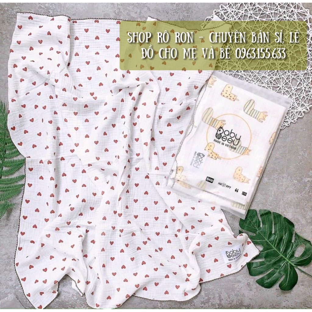 Khăn xô organic - Khăn xô BABY BEE cao cấp cho bé - Shoproron