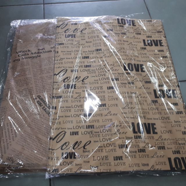 Giấy báo gói hoa ngẫu nhiên mẫu