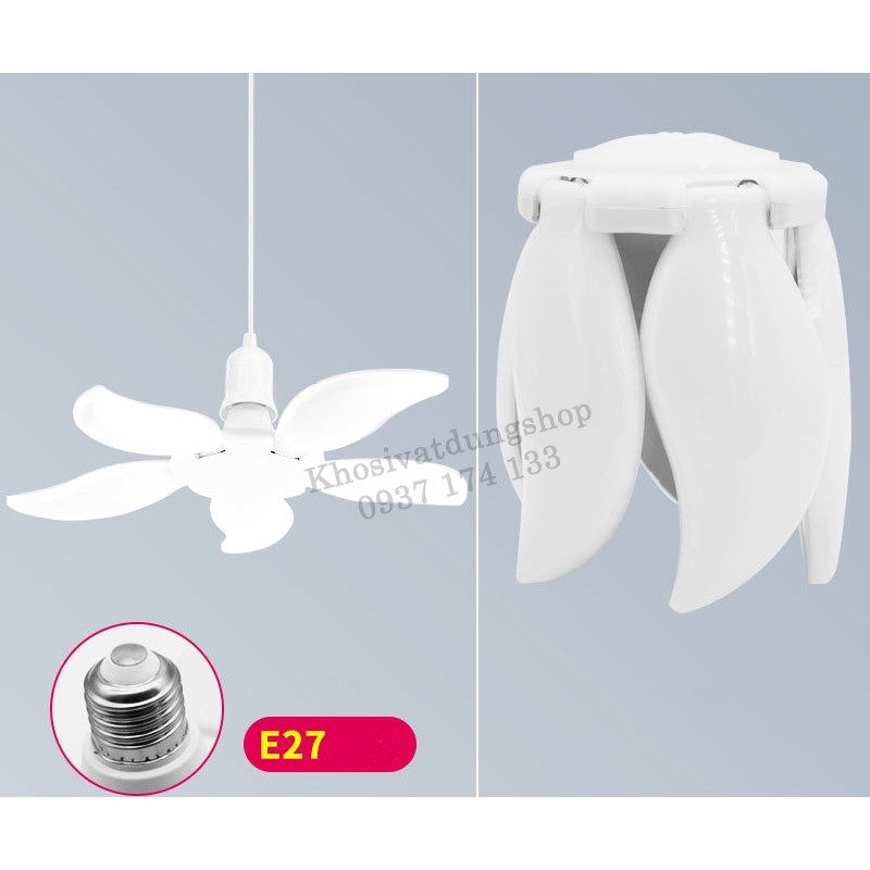 Bóng Đèn Led Hình Cánh Quạt 40W/45W/75W Siêu Sáng Tiết Kiệm Điện Năng