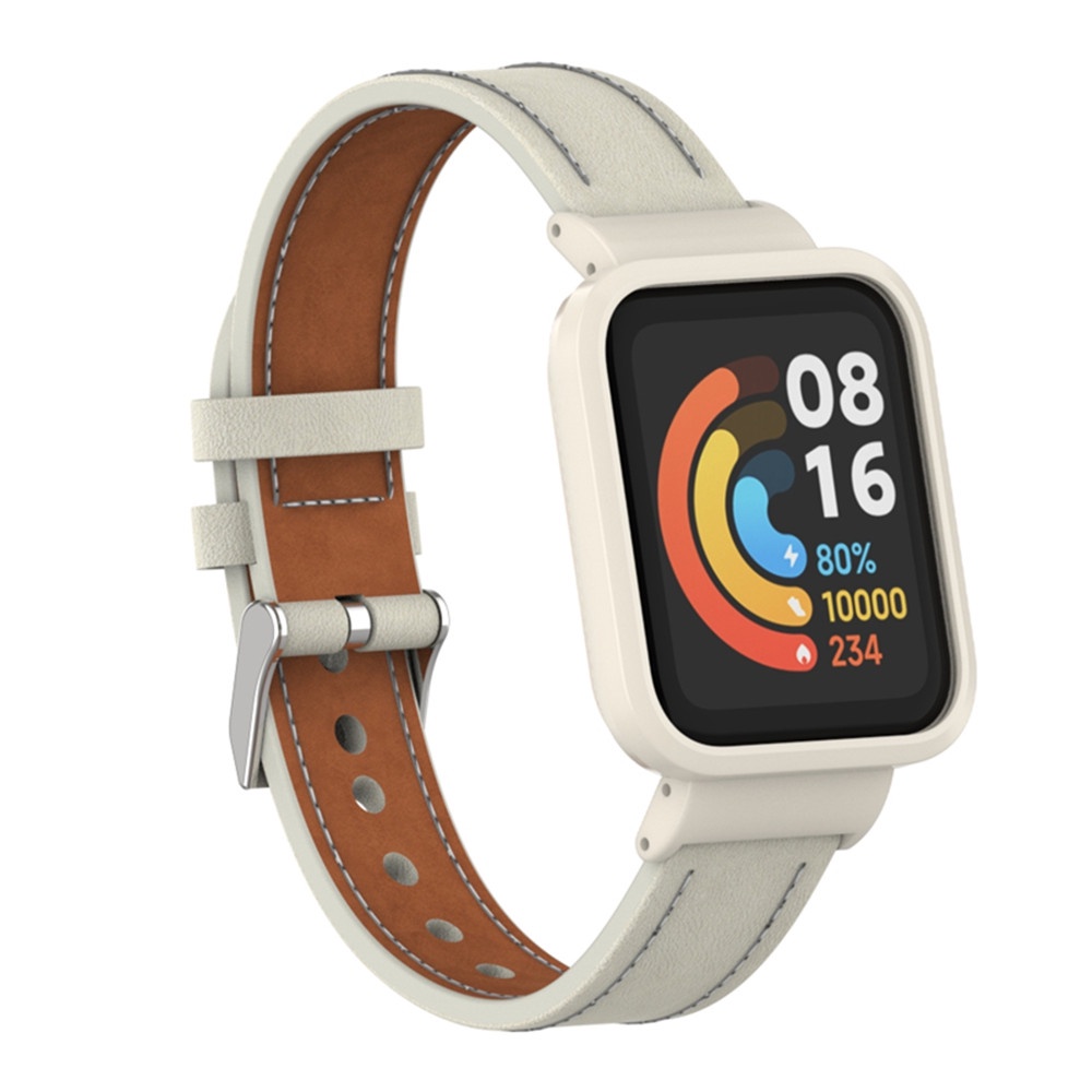 Dây Đeo Bằng Da Thay Thế Cho Đồng Hồ Thông Minh Xiaomi Mi Watch Lite / Redmi Watch 3 Active 2 Lite / Poco Watch