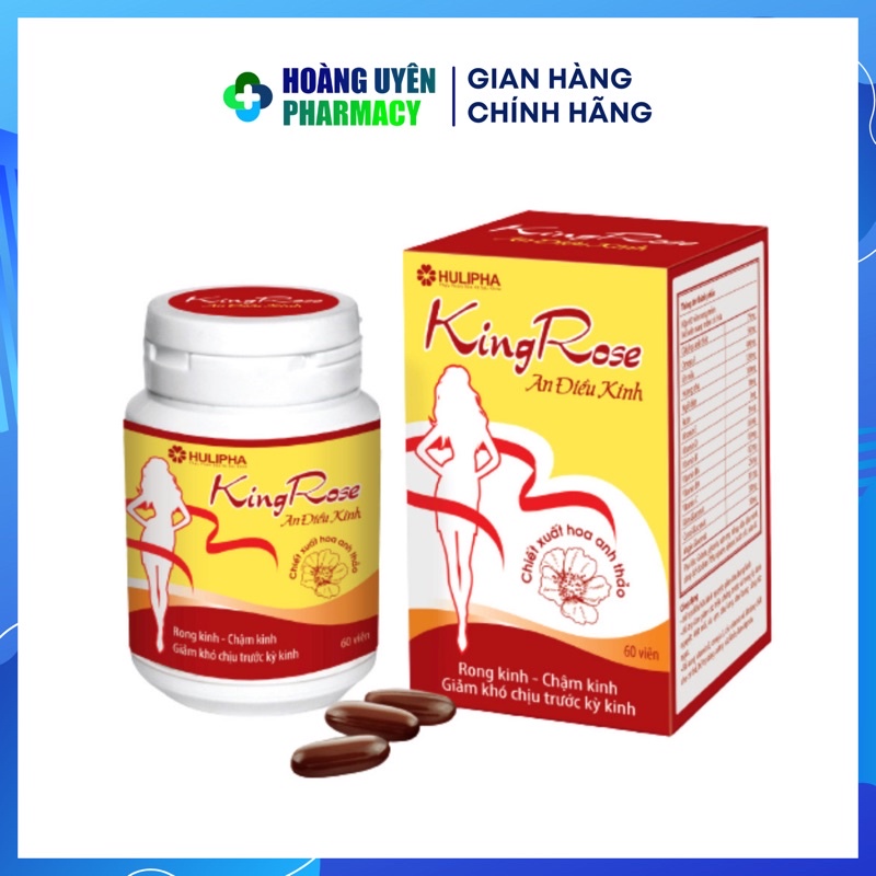 Viên uống An điều kinh Kingrose (King Rose) - Hộp 60 viên