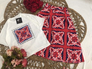 Sét váy thổ cẩm boho chất đẹp (HS)