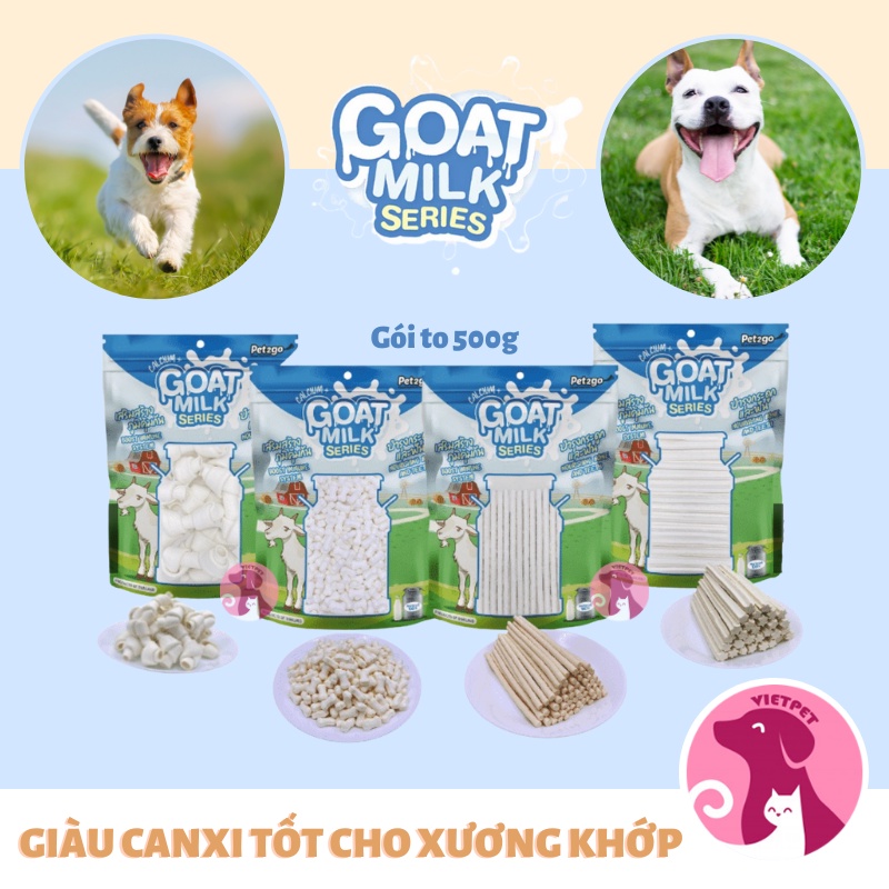 [SALE LỚN] Thức ăn cho chó mèo - Xương Sữa Dê Bổ Sung Canxi Cho Thú Cưng - Pet2go Goat Milk Series (500g) (NK Thái Lan)