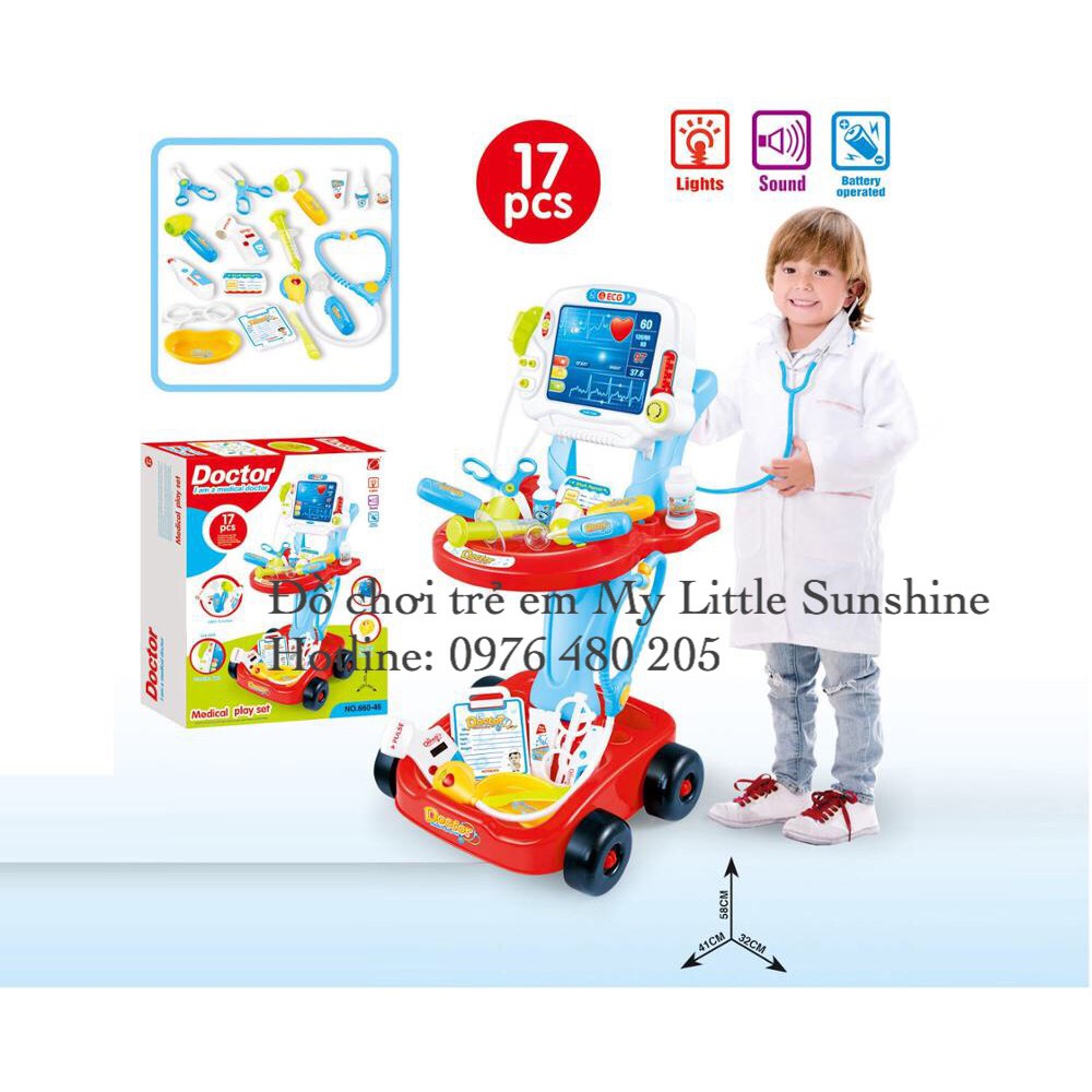 ĐỒ CHƠI XE ĐẨY BÁC SĨ CỠ LỚN CHO BÉ