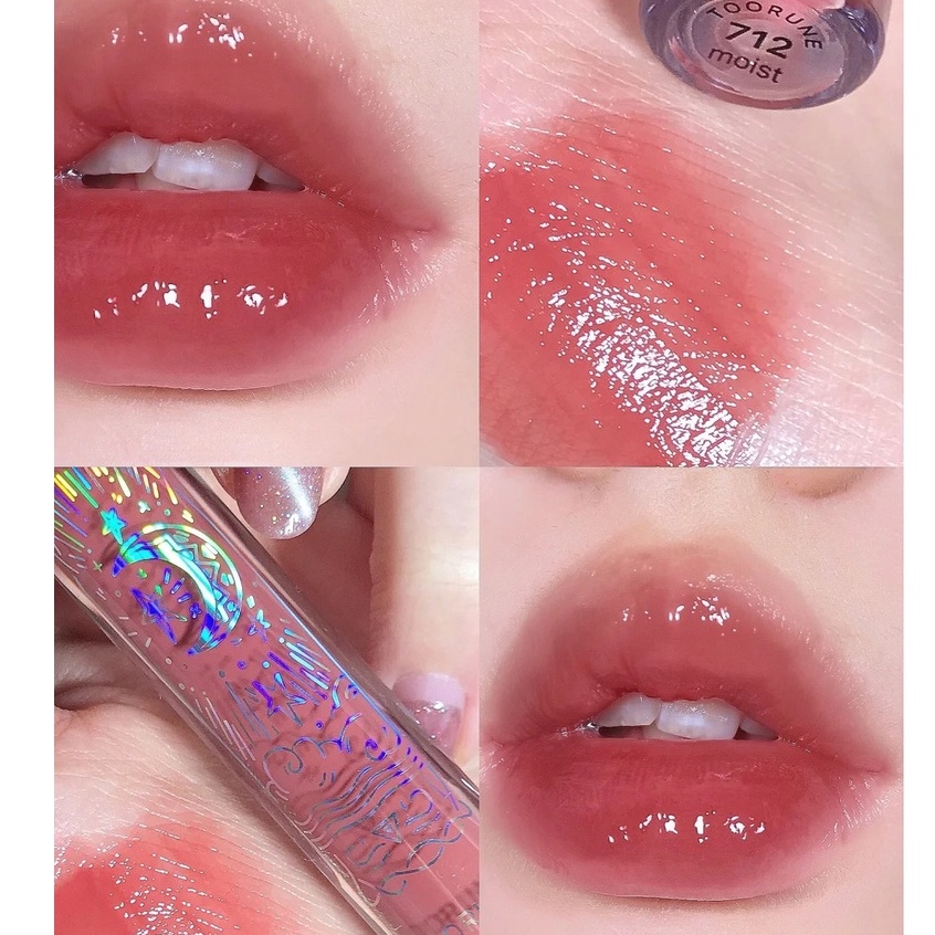 Son bóng Toorune óng ánh in bản đồ sao màu mới Water mist matte lip glaze Nội Địa Trung