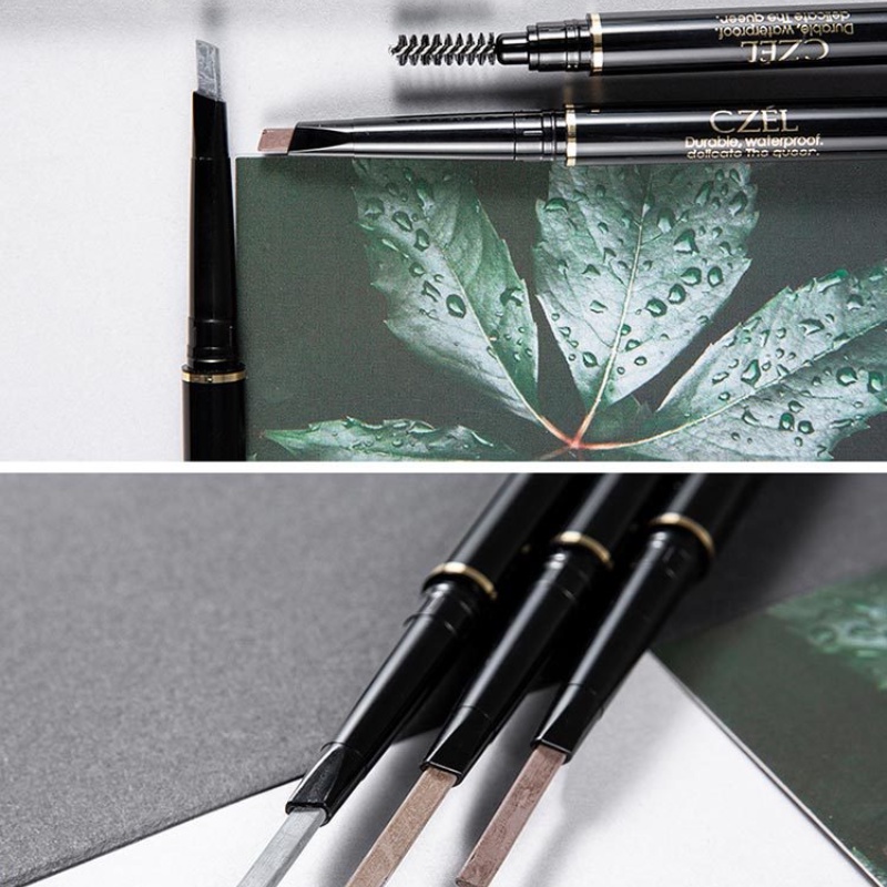 [Hàng mới về] Chì kẻ lông mày CZEL ba chiều tự nhiên hai đầu tự động chống thấm nước chống thấm mồ hôi