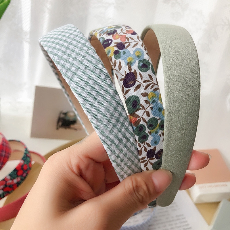 Bán buôn băng đô kẻ sọc / in hoa thời trang trẻ trung phong cách Hàn Quốc