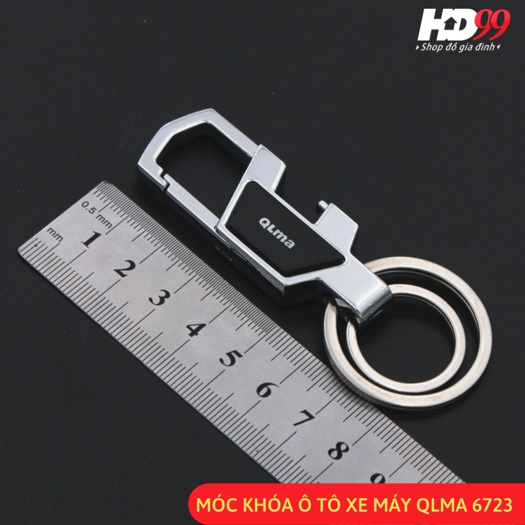 Móc Khóa Xe Máy Ô tô ️Cao Cấp QLMA 6723 | Từ Thép Cao Cấp Có chức năng mở Bia cực tiện dụng