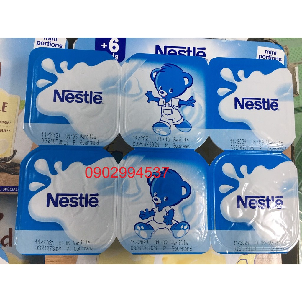 Váng Sữa Nestle Pháp (vỉ 6 hộp x 60g)