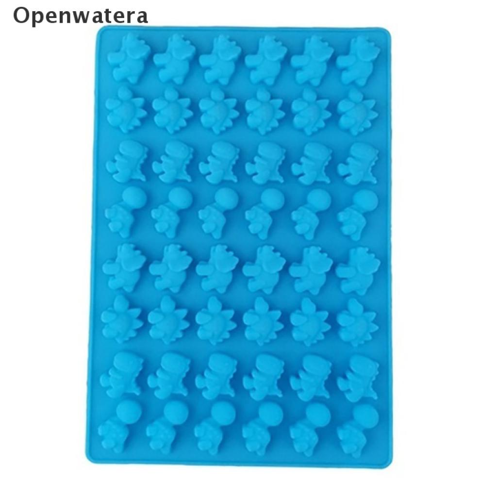 Openwatera 48 Holes Cavities Dinosaur Soft Chocolate Silicone Ice Cube Tray Mold Candy Mold VN