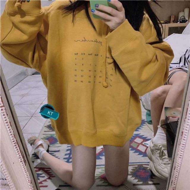 Áo hoodie lịch ngày tháng KTH0919