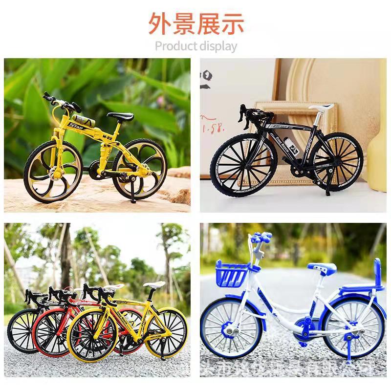 Mô Hình Xe Đạp mini Tỉ Lệ 1: 8 Bằng Hợp Kim Dùng Trang Trí