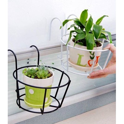 Giỏ hoa treo ban công- Giỏ sắt treo chậu cây khung chắc chắn, thẩm mỹ cao Kt: 22x20xCao20cm