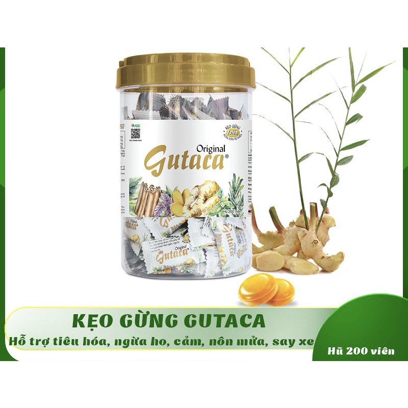 KẸO GỪNG GUTACA ORGINAL & GUTACA GOLD - HỖ TRỢ TIÊU HOÁ