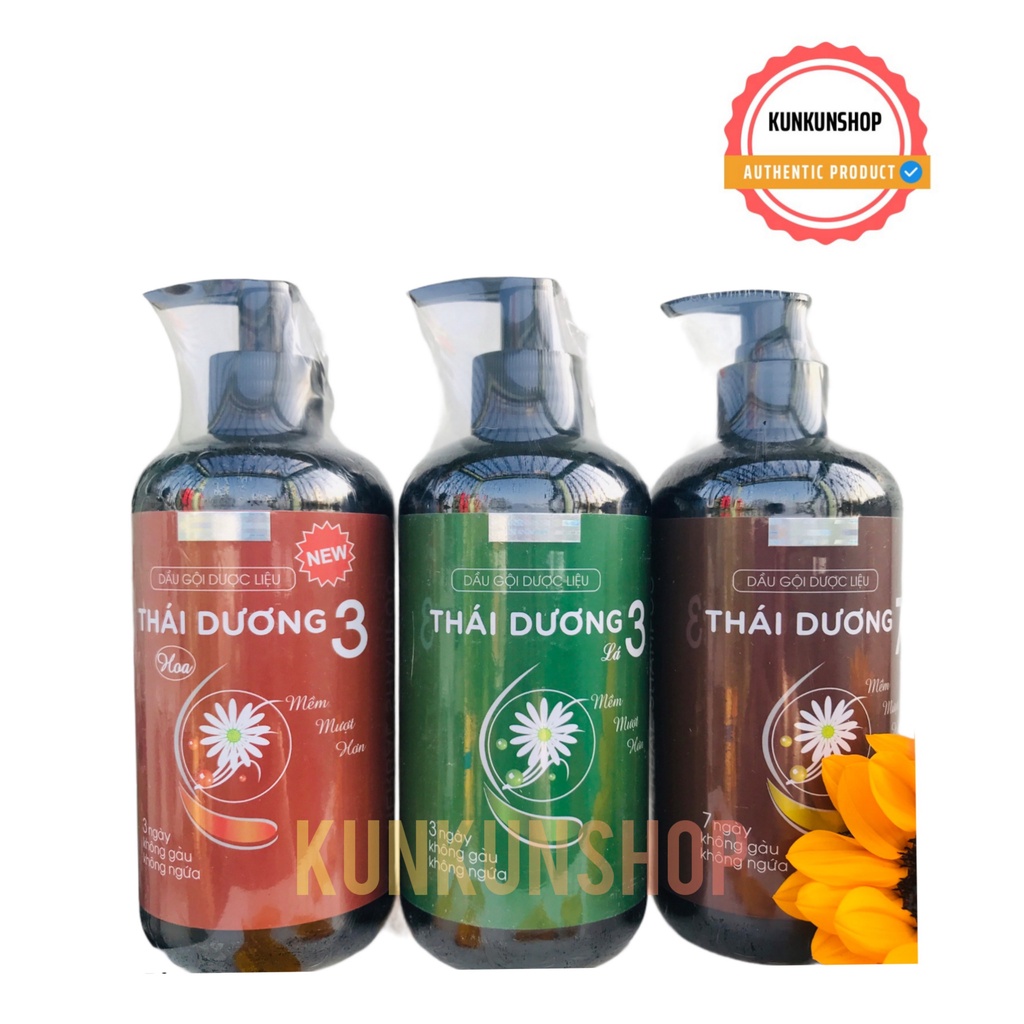 ✔️BIG SALE ✔️ Dầu Gội Dược Liệu Thái Dương 3 và 7 Chai 500ml