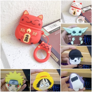 Ốp - vỏ bọc airpods i11,i12,airpods 1/2 loại 3D silicon dày