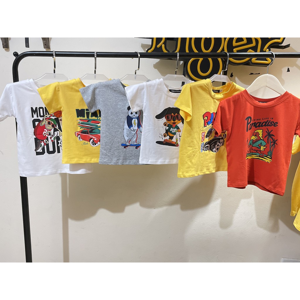 áo thun trẻ em nam cotton 100% các màu : Mã 055
