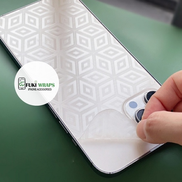 Miếng Dán Skin PPF 4D Khối Rubik Full Viền Dành Cho ip 14promax , 13 Pro Max , 12 Pro Max , 11 Pro Max  - FukiShop