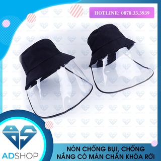 Nón chống bụi, chống nắng có màn chắn khóa rời ( Người lớn )