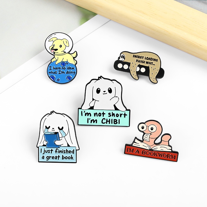 Ghim Cài Áo Hình Động Vật Hoạt Hình Dễ Thương