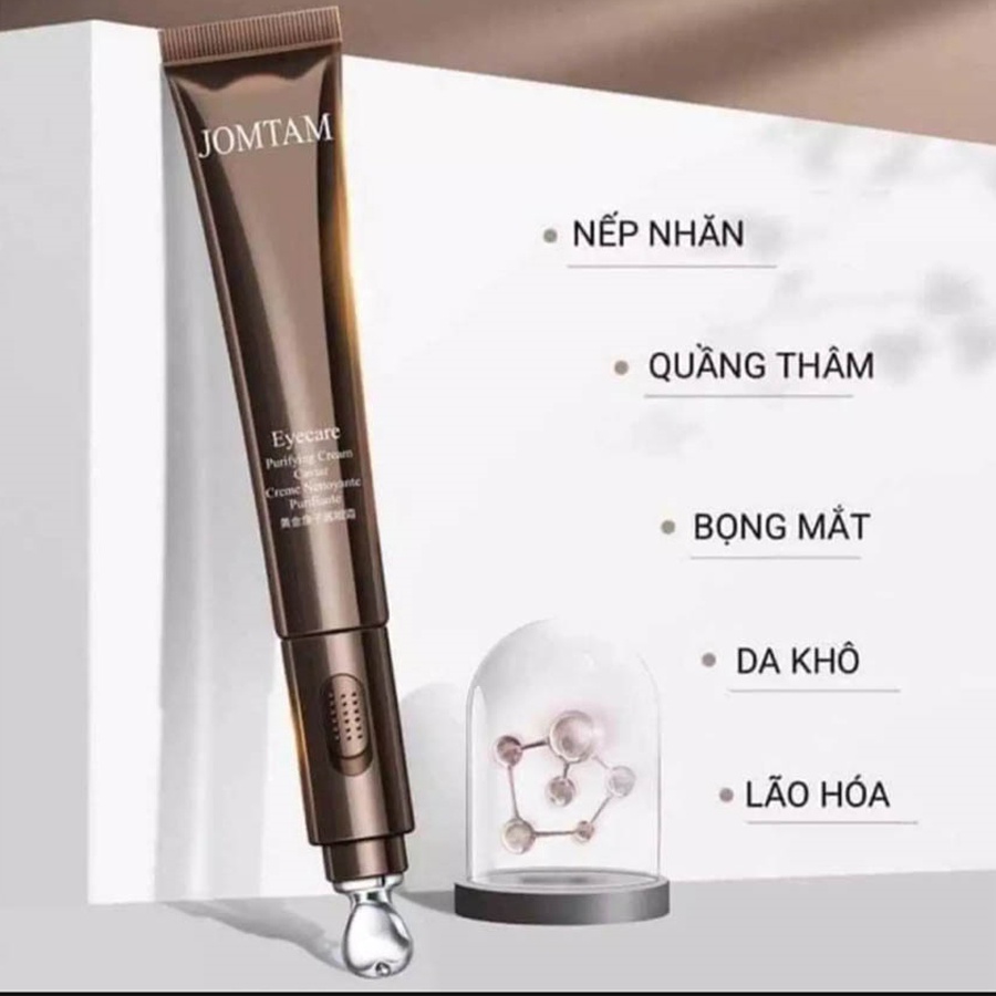 Kem dưỡng mắt JOMTAM giảm quầng thâm bọng mắt, thanh lăn massage mắt làm căng mịn giảm nếp nhăn - SUN STORE