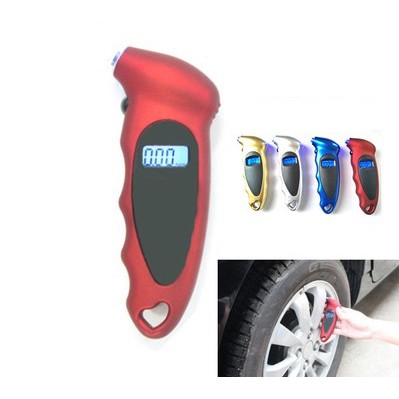 THANH LÝ,HƠI XƯỚC Máy đo áp suất điện tử lốp xe máy ô tô có đèn led dùng được ban đêm hiển thị 4 loại đơn vị đo lường