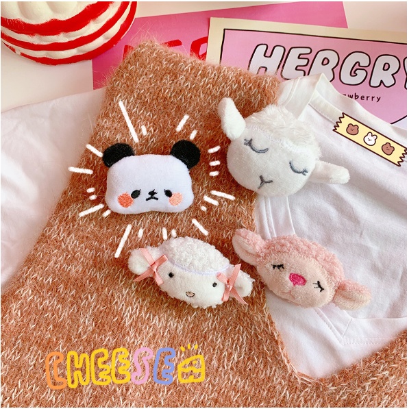 Móc khóa bông cài balo túi xách hình con vật dễ thương - Ghim cài áo, mũ phong cách Hàn Quốc trang trí sáng tạo đẹp rẻ