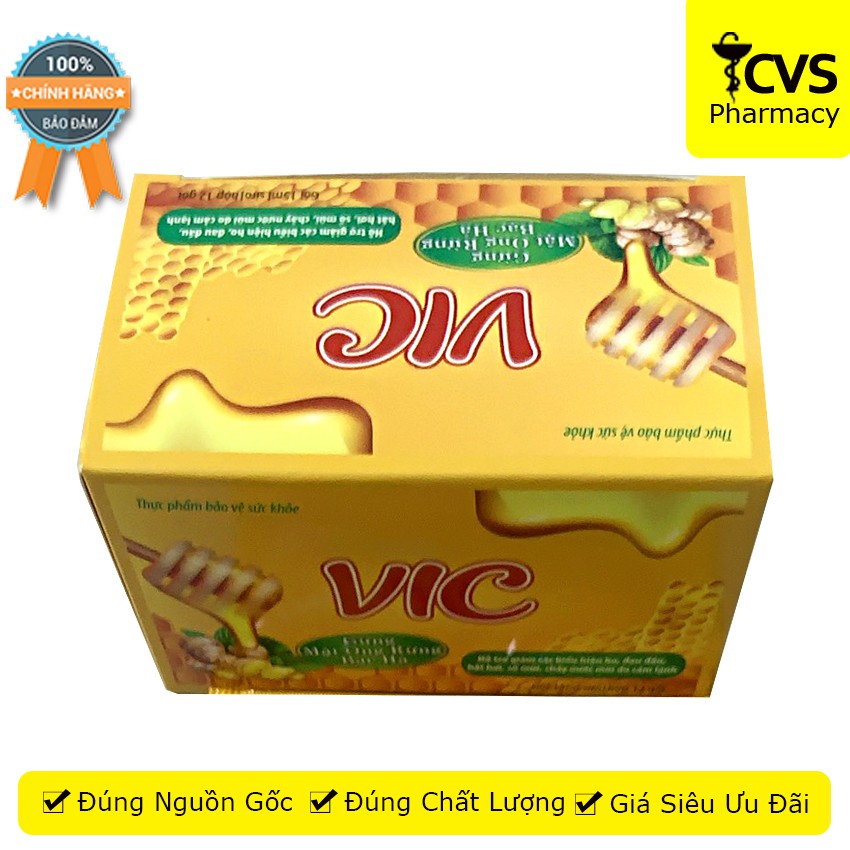 Siro VIC (Hộp 12 gói) -Giúp giảm ho, đau đầu, hắt hơi, sổ mũi, cảm lạnh - cvspharmacy