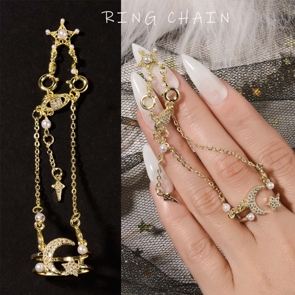 Phụ Kiện Trang Trí Móng Tay Hình Ngôi Sao Mặt Trăng