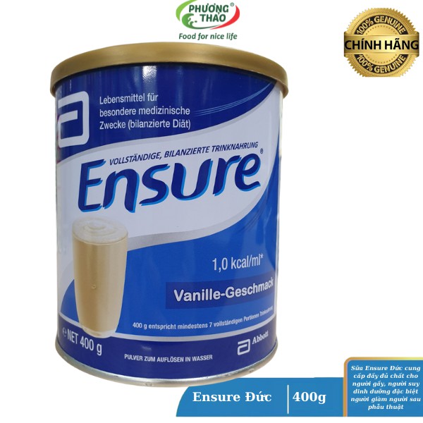 Sữa Ensure Úc 850g, Ensure Đức 400g