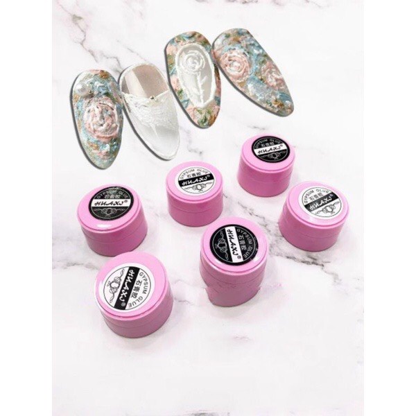 (Hàng mới về ) Gel xi măng Huaxi trắng - đen dành cho Nail