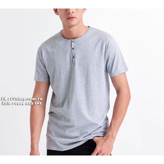Áo thun Henley tay ngắn