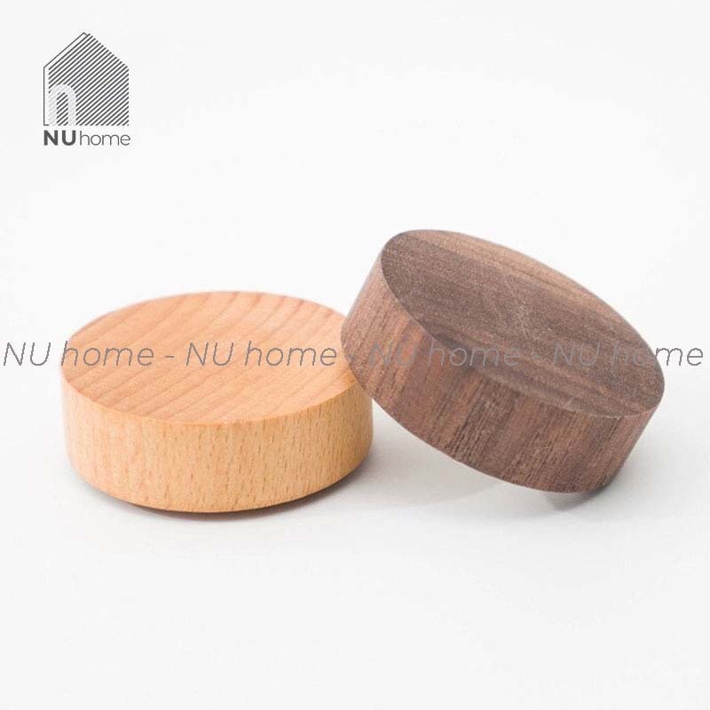 nuhome.vn | Móc nam châm bằng gỗ hình tròn dùng để gắn chìa khoá thiết kế đơn giản và mộc mạc