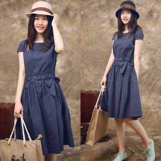 ĐẦM XÒE DENIM - MÃ 0494