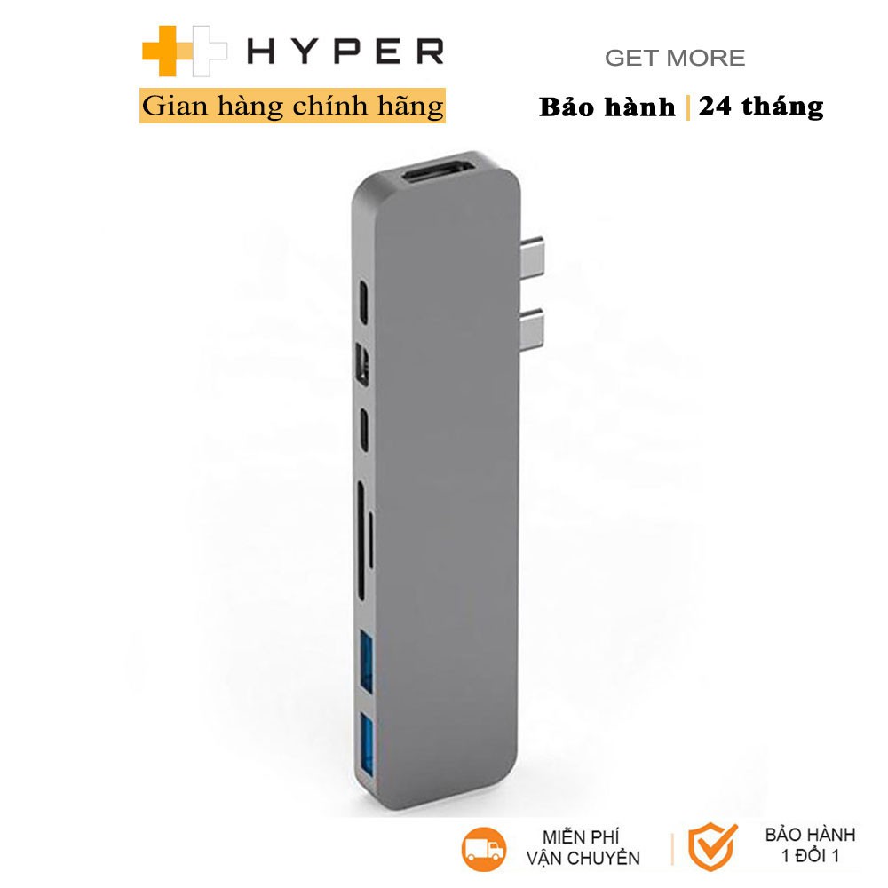 Cổng chuyển HyperDrive 8-in-2 Pro USB-C Hub - GN28D - Hàng Chính Hãng