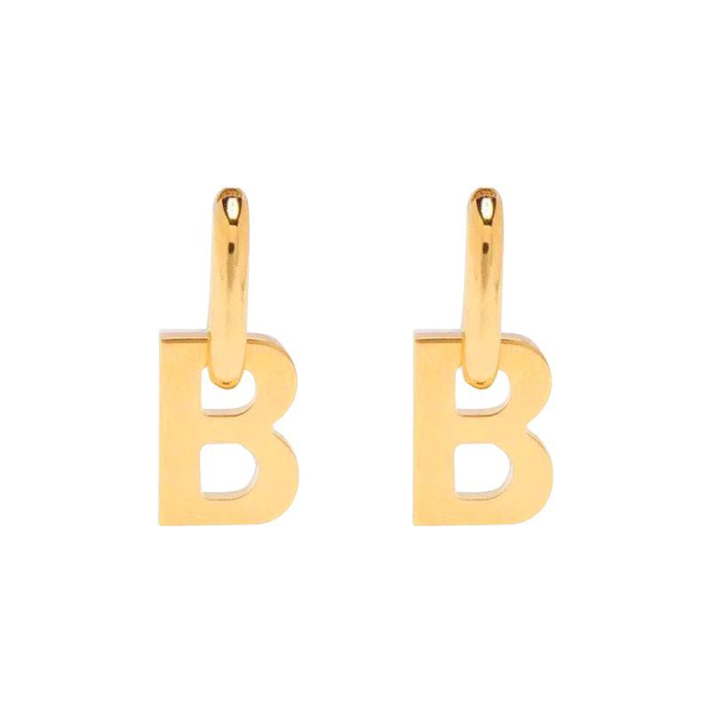 Đôi Bông Tai Hình Chữ B Độc Đáo Dành Cho Nữ
