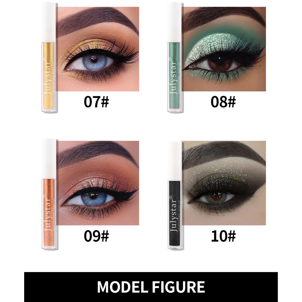 Phấn Mắt Dạng Lỏng 10 Màu Ánh Ngọc Trai Lấp Lánh Dành Cho Nữ