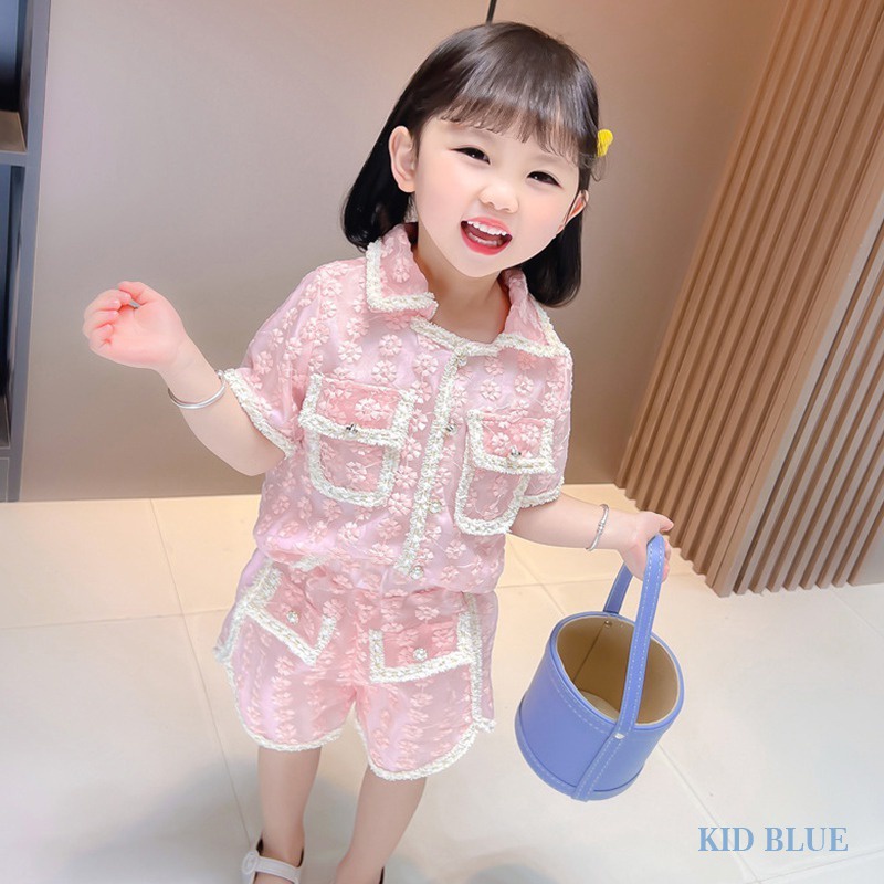 Bộ Đồ Thời Trang Mùa Hè Kiểu Hàn Quốc Dễ Thương Cho Bé Gái