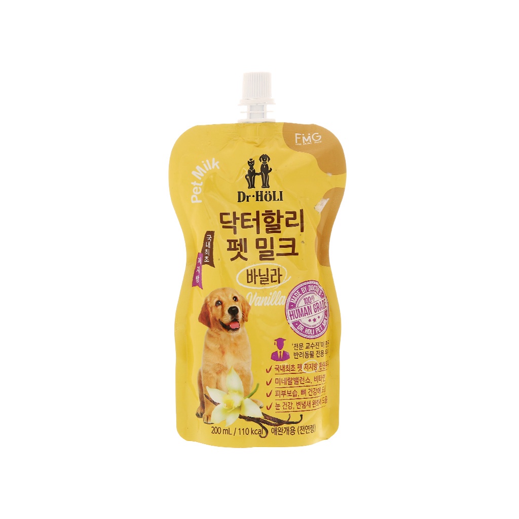 Combo 2 gói Sữa tươi cho chó trưởng thành Dr.Holi gói 200ml