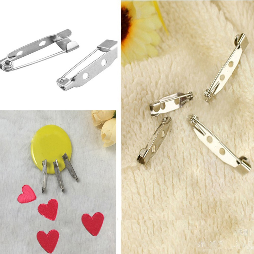 Set 50 ghim kim loại 25mm dùng để làm cài áo thủ công