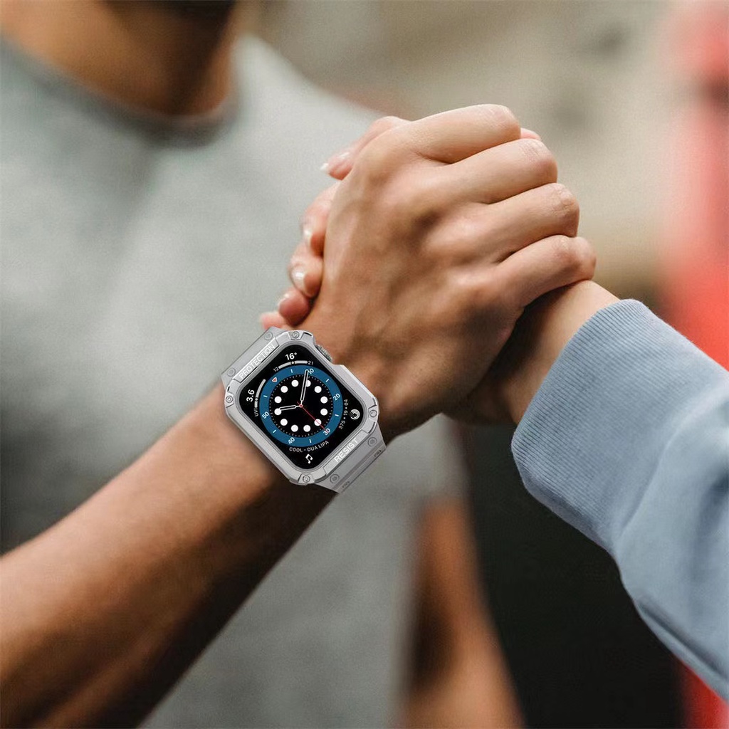 Ốp Bảo Vệ Đồng Hồ Thông Minh Apple Watch 44mm 45mm 42mm 40/38 Watch Series 7 6 5 4 SE TPU